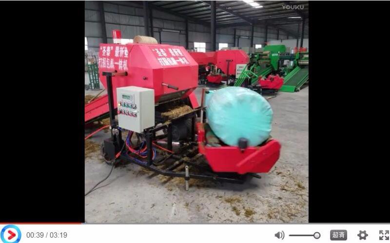 廠(chǎng)家正在測(cè)試打捆包膜機(jī)